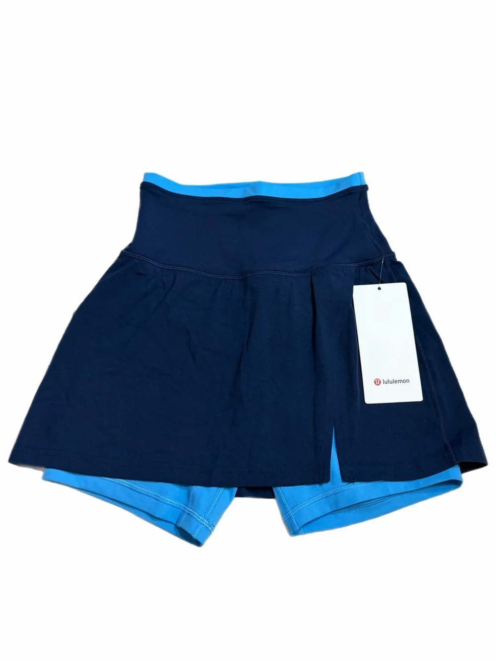 NWT Lululemon Align Super High-Rise Side-Slit Skirt *Trim Club Blue/Ocean Wave 4
